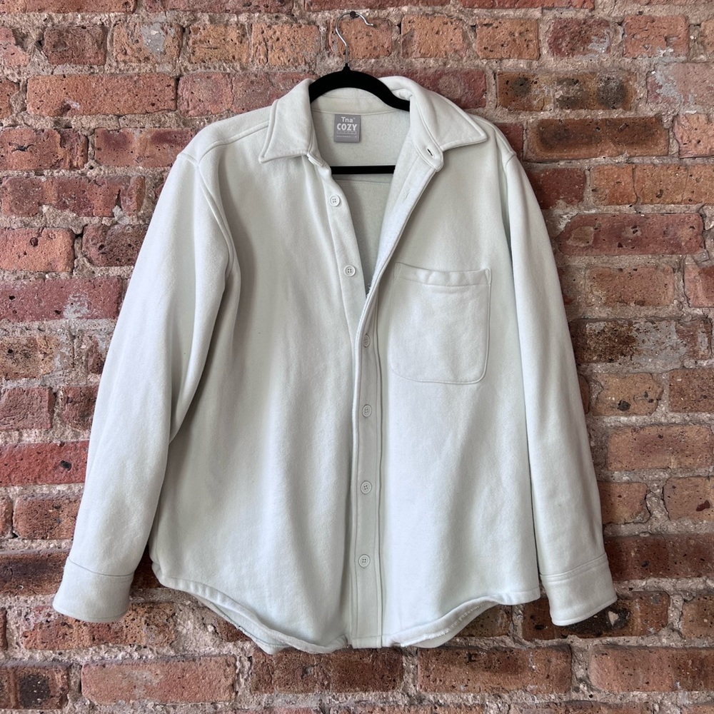 TNA Cozy Fleece Boyfriend Shirt